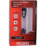 Радиатор масляный Ресанта ОМ-7Н 1500 Вт, 7 секций, 3 режима, до 20 м2,  67/3/7