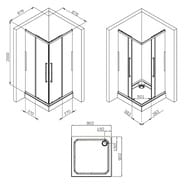 ������� ���������� AM.PM Func Square Slide 878�878�2000 ���� ���./������ ���������� W84G-403-9090-��