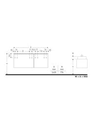 ����� ��� �������� Duravit L-Cube 482�1420�550 ���������, ����� ������� LC4877018180000