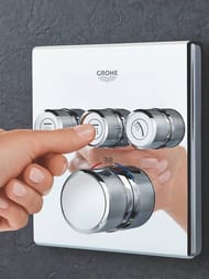 Смеситель Grohe Grohtherm SmartControl 29126000 термостат, 3 выхода, внешняя часть, хром — миниатюра 5