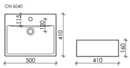 �������� ��������� Ceramicanova Element 500�410�160 �������������, ����� CN6040