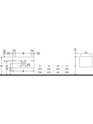 Тумба под раковину Duravit DuraStyle (730х398х368) подвесная,1 ящик, графит матовый DS639904949 — миниатюра 3