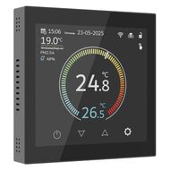 Умный сенсорный терморегулятор с LCD дисплеем Werkel W1851108, черный