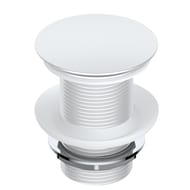 Донный клапан WasserKRAFT A246 Push-up, без перелива, латунь, белый матовый