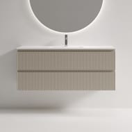 Тумба подвесная SANCOS Snob R 1195х390х500, 2 ящика, доводчики, Beige Soft ,SNR120/39CE
