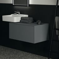 Тумба под раковину Ideal Standard CONCA (800x505x370) 1 ящик, антрацит, со столешницей T4312Y2