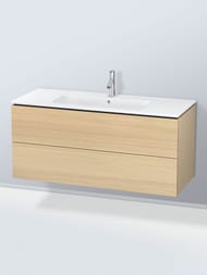 Тумба под раковину Duravit L-Cube 1220х550х481 подвесная, 2 ящика, дуб средиземноморский LC624307171 — изображение 2