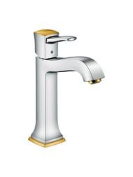 Уценка! Смеситель Hansgrohe Metropol Classic 31302090 для умывальника, донный клапан, хром/золото