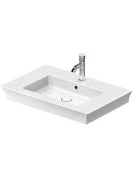 Раковина накладная Duravit White Tulip 2363750000 750х490 перелив, отв. под смеситель, белый