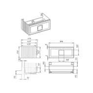 ����� ��� �������� La Fenice Cubo Grigio 100 �� (976�469�350) ����� ������� FNC-01-CUB-G-100