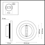 Настенный светильник Odeon Light Travertino 6625/5WL, бежевый