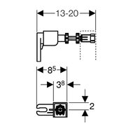 GEBERIT Duofix �������� ��������� ��������� ��������� � ����� 111.815.00.1