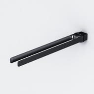Уценка! Am.Pm Inspire 2.0 Двойная вешалка-вертушка для полотенец, 40 см, черный A50A32622