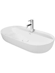 Раковина Duravit Luv 800х400 шлифованная, белая матовая, выпуск с керамической крышкой 0380802600