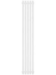Дизайн-радиатор STOUT Tube Quadro 5 секций ниж.подкл. QV40-1750-5 R RAL1T104S9016 (белый муар)