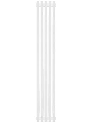 Дизайн-радиатор STOUT Tube Quadro 5 секций ниж.подкл. QV40-1750-5 R RAL1T104S9016 (белый муар)