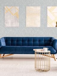 Обои виниловые на флизелине Grandeco Anastasia A55106 (1,06х10,05) штукатурка, серые (рул.)