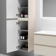 Шкаф-пенал SANCOS Snob T (350х350х1650) подвесной, две дверцы, Beige Soft PSNT35CE