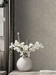 Обои виниловые на флизелине Grandeco Flora (1,06х10,05) ткань, коричневые R118018 (рул.)