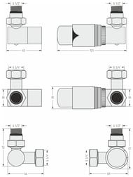 �������������� �������������� 3D ������ ������� �����, 1/2"��3/4" ���.�����, 12-1422-6202