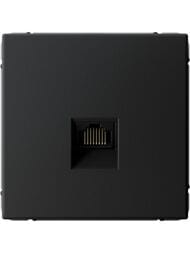 Розетка Systeme Electric ARTGALLERY компьютерная RJ45, кат. 6A, механизм, карбон, GAL001086