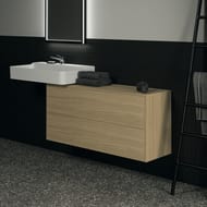 Тумба под раковину Ideal Standard CONCA 1200x373x550 2 ящика внешн , св.орех, со столешницей T4330Y6 — изображение 3