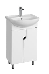Тумба под раковину AQUATON Панда 50 1A053701PD010 460x279x720 напольная, 2 дверцы, белый глянец