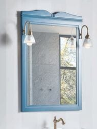 Зеркало Caprigo Борго 60-70 635х891х29 blue с отверстиями для светильников 33435-B177