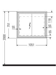 �������-���� Duravit L-Cube 1000�700�154 ������������, ���������, ������, ������� LC7652018180000