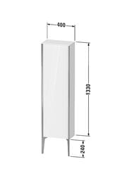 ���� ��������� Duravit XViu 400�1330�240 ����� �����, ����� ������/������ XV1315LB222