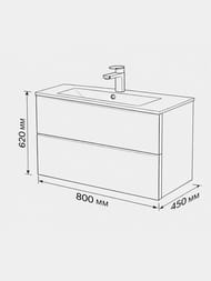 ����� � ��������� Terminus Vega 800�450�620 ���������, 2 �����, ����: �����