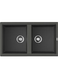 Мойка Omoikiri TEDORI 86-2 PL (860х510х200) врезная, 2 чаши, тетогранит, цвет платина 4993931
