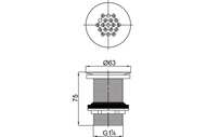 ���� ��� �������� Veragio SBORTIS 1.1/4" � ��������, ��� ��������, ������ VR.SBR-8001.BR