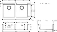 ����� �� ����������� ����� Hansgrohe S71 43303800 (865�500) �������, �����.��� ����., �����