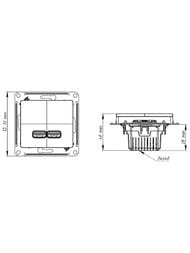 ������� Systeme Electric GLOSSA USB � ����� ��������  5�/2100�� GSL000333