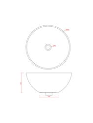 �������� ArtCeram La Ciotola 460�460�200 ���������, ��� ��������, ����: ����� LCL0010100