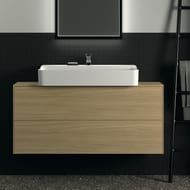 Тумба под раковину Ideal Standard CONCA 1200x373x550 2 ящ внешних,светл.орех, стол.с вырезом T3949Y6