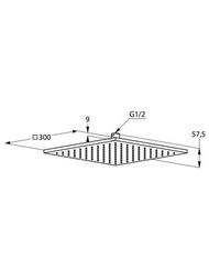 ������� ��� KLUDI A-QA DN15 ���������� 300x300��, ���� 6443005-00
