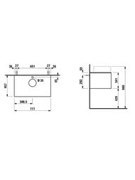 ����� ��� �������� Laufen SONAR (777�457�341) ���������, �����/������ ������ 4.0541.5.034.142.1