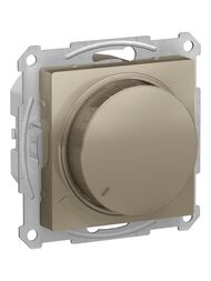 Светорегулятор (диммер) Systeme Electric ATLASDESIGN поворотно-нажимной 400Вт шампань ATN000523