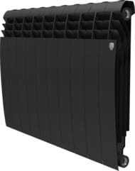 Радиатор биметаллический, 10 секций ROYAL THERMO BiLiner 500 Noir Sable ВШГ 574х800х87 1710Вт черный