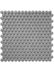 Мозаика керамическая Starmosaic Homework Penny Round Dark Grey Antislip (309х315х6) серая (шт.) — миниатюра 1
