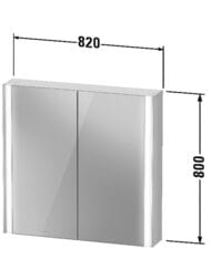 �������-���� Duravit XViu 820�800�156 � ����������, ������, �������, 3 �����, ������� XV71320B1B1
