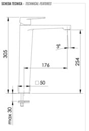 Смеситель для раковины Remer Dream D11L, хром