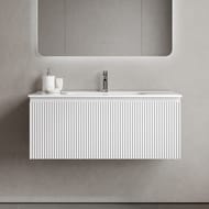 Тумба подвесная SANCOS Snob R 1.0 995х445х406, 1 ящик, доводчик, Bianco ,SNR1.0100W