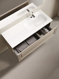 Тумба под раковину Sancos Very VR120RCE 1195х445х406 подвесная, правая, 1 ящик, цвет: Beige soft
