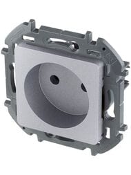 Розетка LEGRAND INSPIRIA без заземления 16 А  алюминий 673712