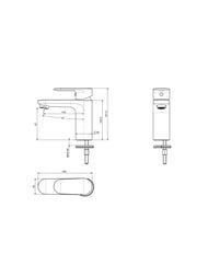 Сет Aquatek Ника 3в1 Cмеситель д/раковины AQ1810MB+Смеситель д/ванны AQ1840MB+Душ. гарнитур AQ2017MB (Арт: AQ1830MB)
