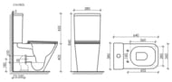 ������-������� Ceramicanova CUBIC ��� ������ 840�380�640 ������� ���������, ����� CN1803-B+CN1803-T