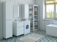 Тумба со столешницей Estet Dallas 1150х482 к стиральной машине, напольная, 2 ящика,левая ФР-00002298 — изображение 4